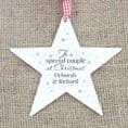 'Special Couple' Wooden Star Decoration